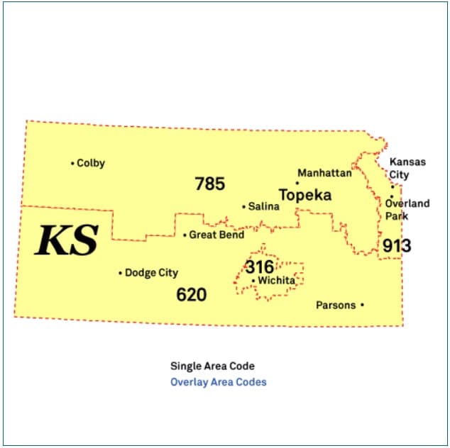 Mapa-de-códigos-de-área-KANSAS-KS