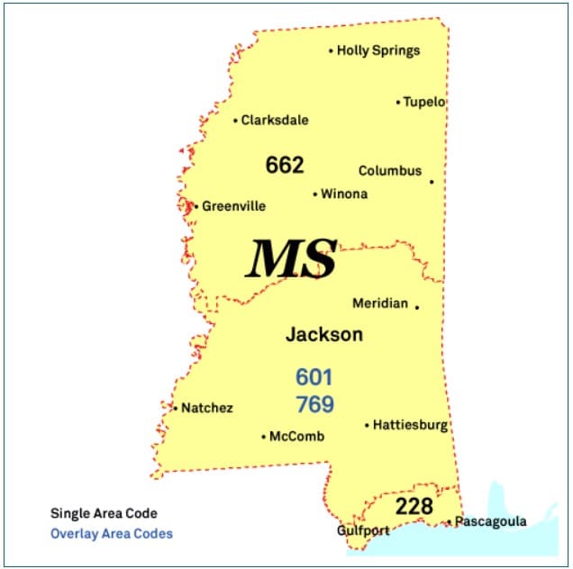 Mapa-de-codigos-de-area-Mississippi-MS