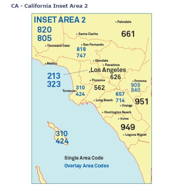 Mapa-de-códigos-de-área-insertada-california-2
